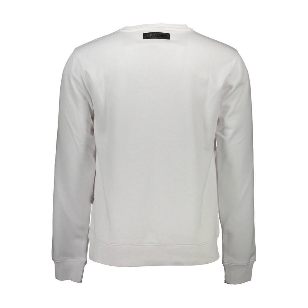 Plein Sport White Cotton Men Sweater PL-9587-S