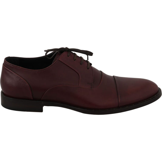Dolce & Gabbana Red Bordeaux Leather Derby Formal Shoes 1728,67345645728,Bordeaux,Dolce & Gabbana,EU40/US7,Formal - Men - Shoes,Material: Leather,Men,Men - Shoes,New with tags,Oxfords and Derbies - Shoes,Shoes