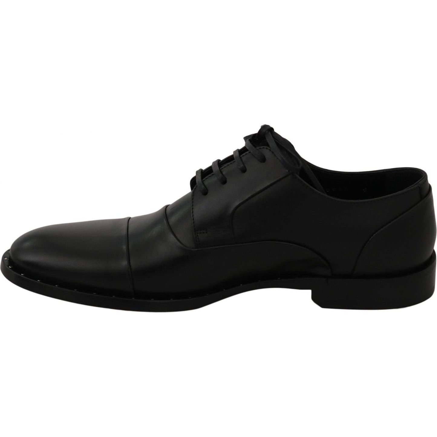 Dolce & Gabbana Black Leather Derby Formal Shoes 1728,67345645728,Black,Dolce & Gabbana,EU39/US6,Formal - Men - Shoes,Material: Leather,Men,Men - Shoes,New with tags,Oxfords and Derbies - Shoes,Shoes