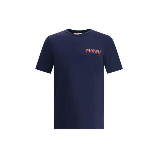 Marni T-Shirt with patch MA-HUMU0198X0UTC44600B99-IT46 | S