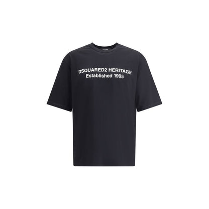 Dsquared² Black Cotton T-Shirt 1728,72470364320,Black,Clothing,Dsquared²,L,M,Men,New with tags,S,T-Shirts - Clothing,T-Shirts - T-Shirts - Clothing,XL,XXL
