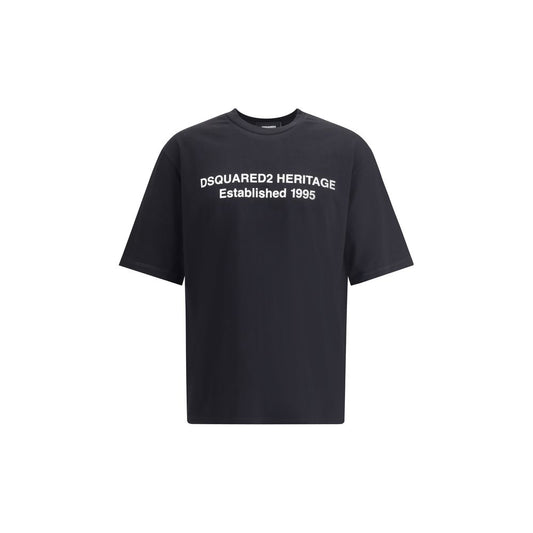 Dsquared² Black Cotton T-Shirt 1728,72470364320,Black,Clothing,Dsquared²,L,M,Men,New with tags,S,T-Shirts - Clothing,T-Shirts - T-Shirts - Clothing,XL,XXL