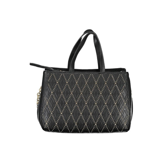 Valentino Nero Poliuretano Women's Bag with Chain and Shoulder Strap
