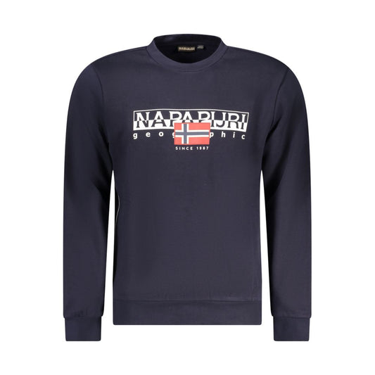 Napapijri Blue Cotton Sweater NA-32108-S
