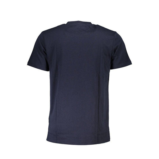 Cavalli Class Blue Cotton T-Shirt CA-37434-M