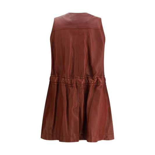 Chloé Leather Vest CH-CH25UCG0121127N-IT36 | XS