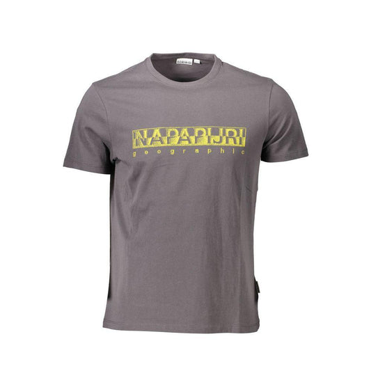 Napapijri Gray Cotton T-Shirt