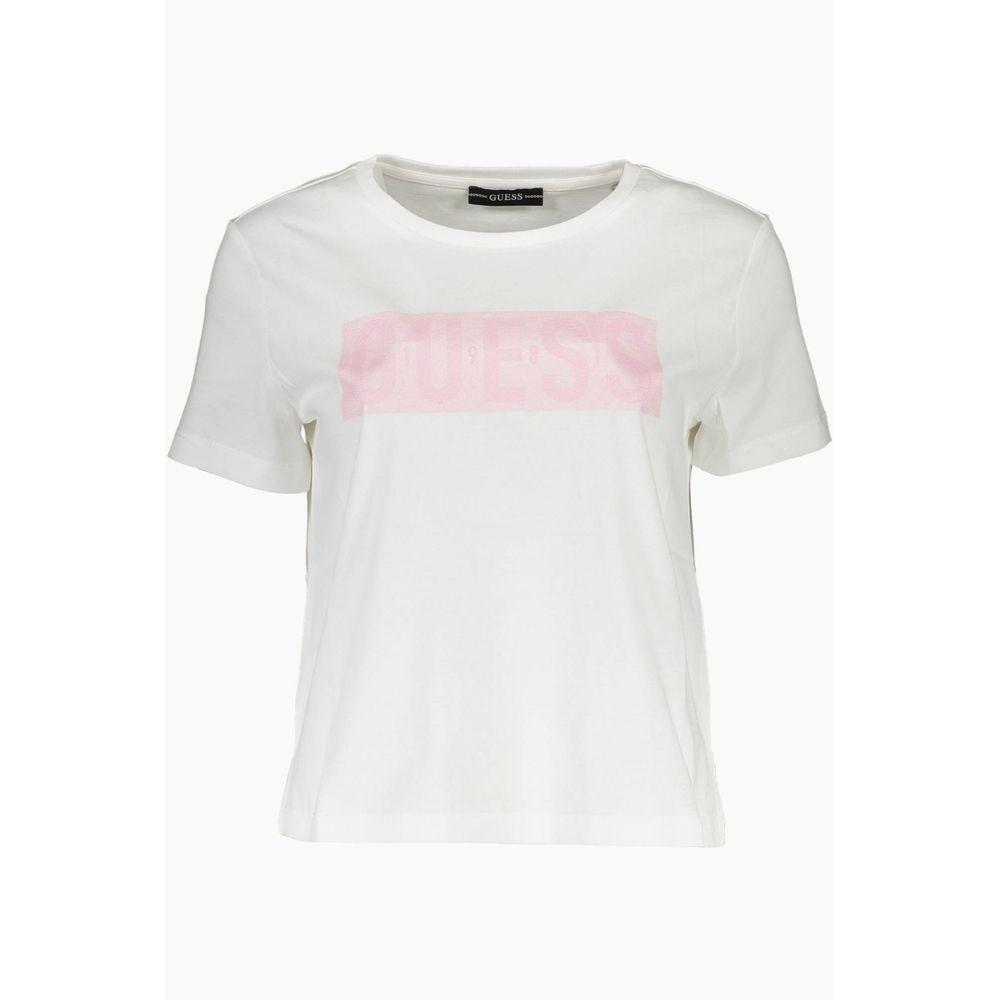 Guess Jeans White Cotton Tops & T-Shirt GU-5759-L