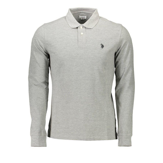 U.S. POLO ASSN. Gray Cotton Polo Shirt