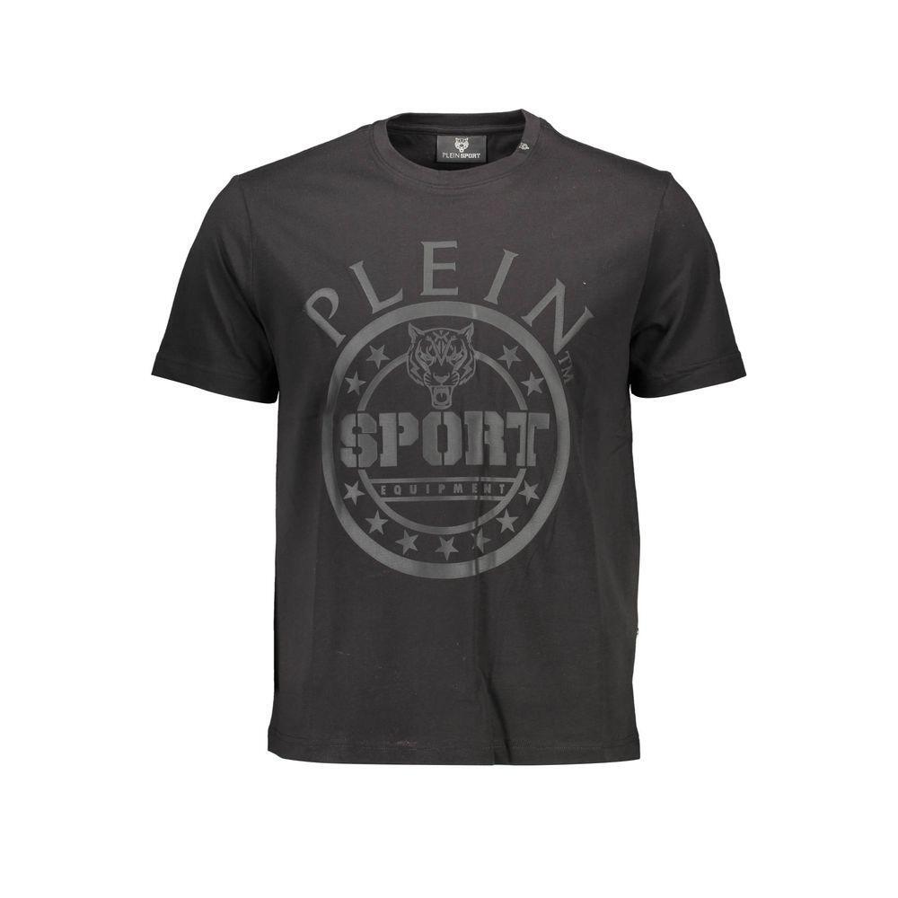Plein Sport Black Cotton T-Shirt PL-9550-S