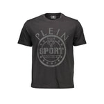 Plein Sport Black Cotton T-Shirt PL-9550-S