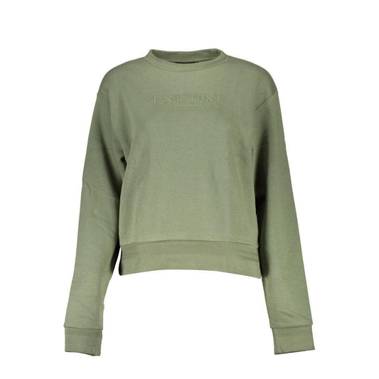 Guess Jeans Green Cotton Sweater