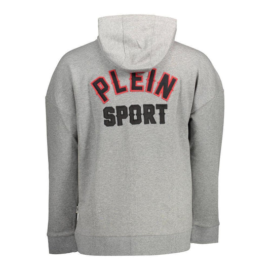 Plein Sport Gray Cotton Sweater