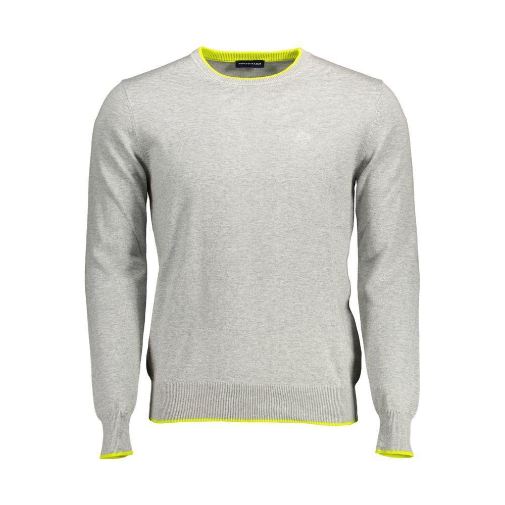 North Sails Gray Cotton Sweater NO-12527-XXL