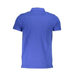 Cavalli Class Blue Cotton Polo Shirt CA-22337-XL