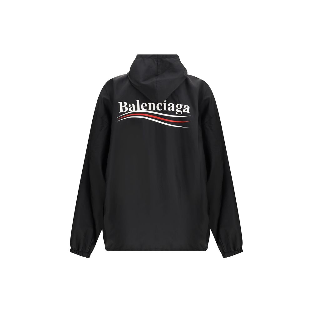 Balenciaga Black Polyester Shell Jacket