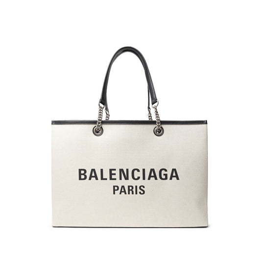 Balenciaga Gray Cotton Tote Bag Balenciaga