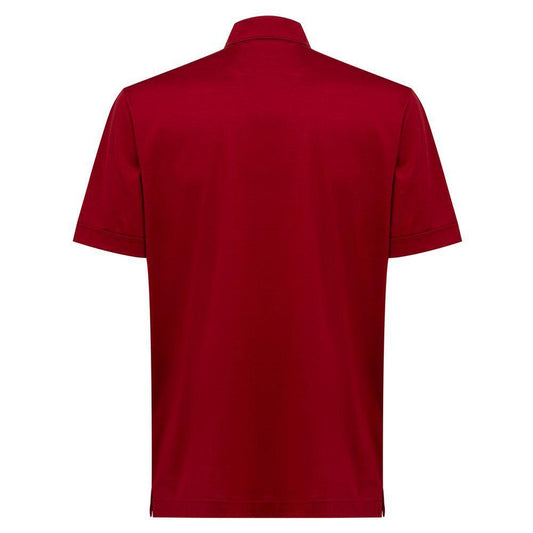 Canali Red Cotton Shirt CA-8530665-IT50 | L