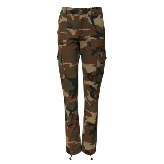 Dolce & Gabbana Multicolor Camouflage Cargo Pants PAN75977-36