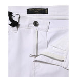 Dolce & Gabbana White Floral Embroidery GIRLY Denim Jeans PAN76500-42