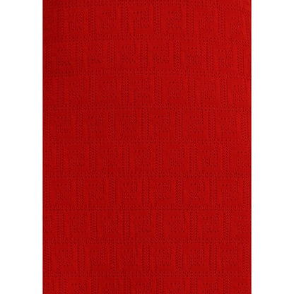 Fendi Red Cotton Casual Dress