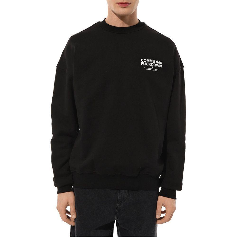 Comme Des Fuckdown Black Cotton Sweater CO-13546-XL
