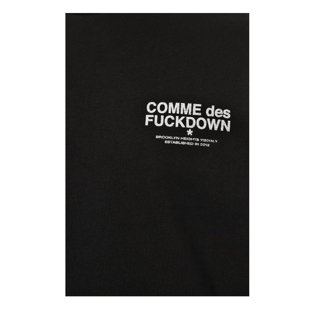 Comme Des Fuckdown Black Cotton Sweater CO-13546-XL