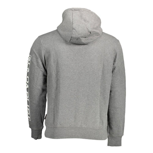 Napapijri Gray Cotton Sweater NA-14605-S