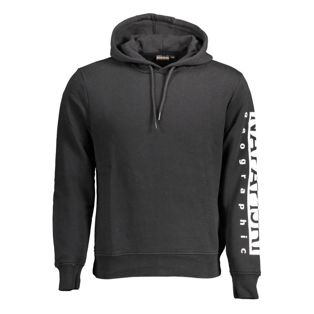 Napapijri Black Cotton Sweater NA-14610-XL