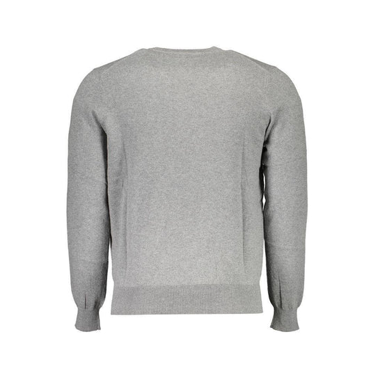 North Sails Gray Cotton Sweater NO-16237-XXL