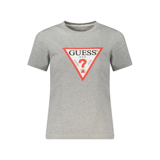 Guess Jeans Gray Cotton Tops & T-Shirt GU-39063-XS