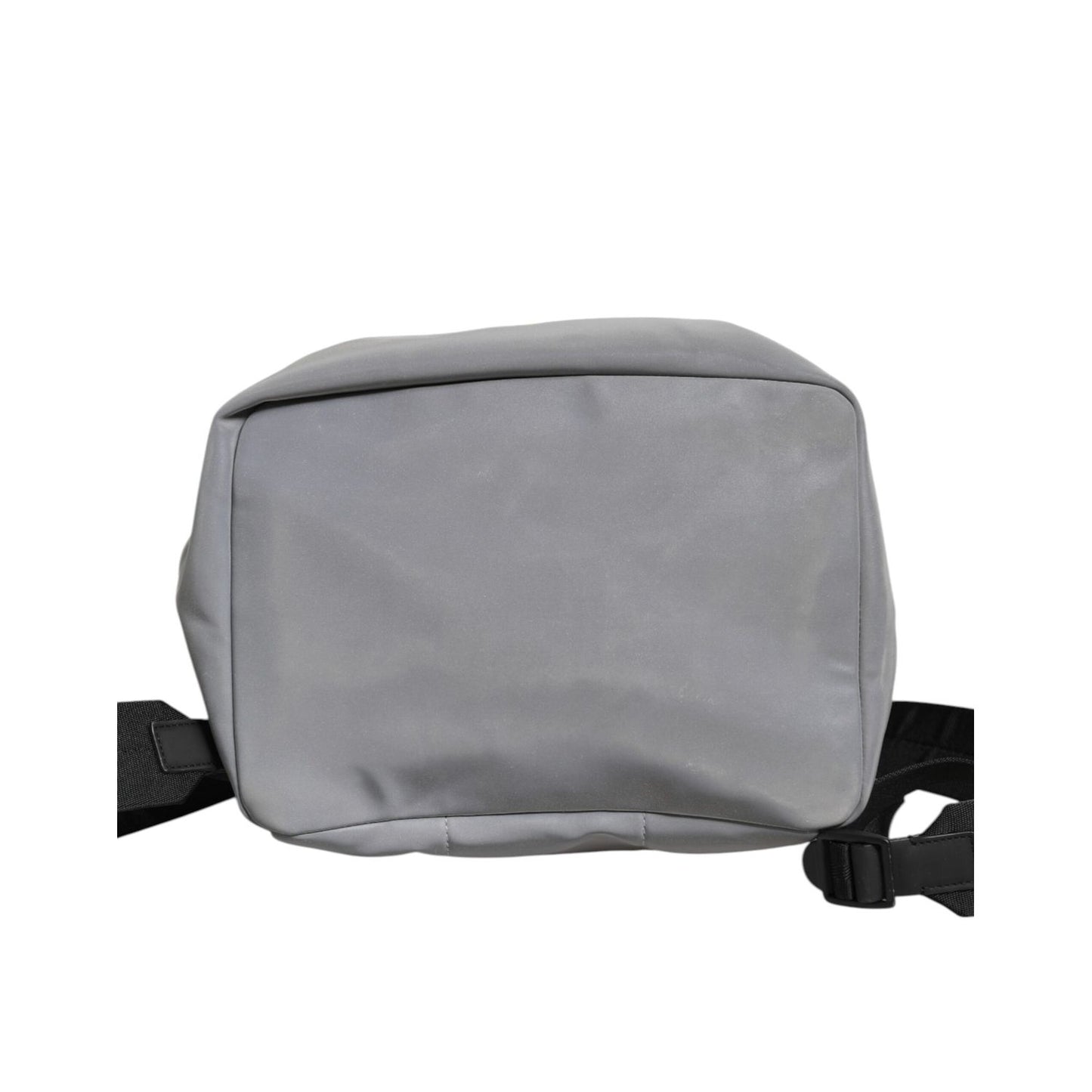 Dolce & Gabbana Gray Palermo Reflector Buckles Drawstring Backpack Bag