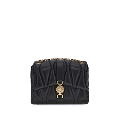 Versace Black Calf Leather Bos Taurus Shoulder Bag