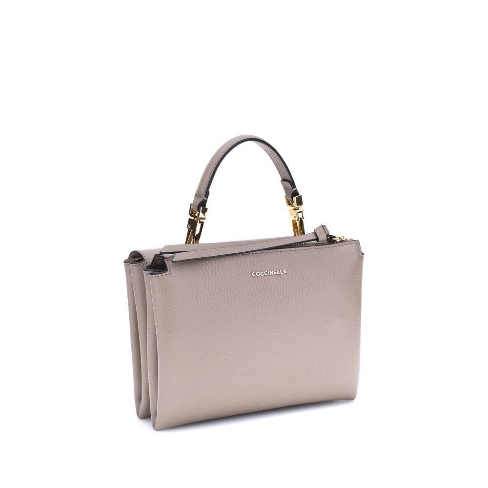Front view with bag zipped and handles upright.