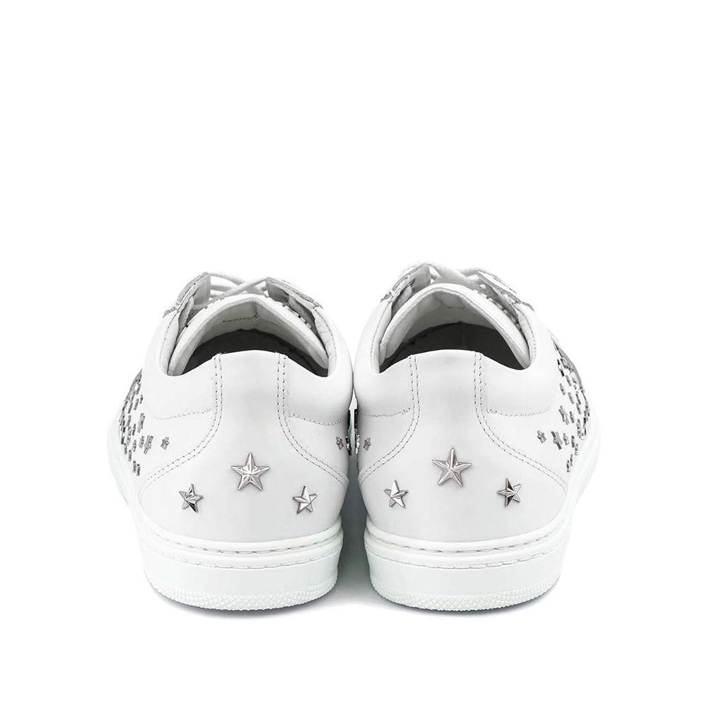 Jimmy Choo Cash Star Leather Sneakers JI-8736442581204-EU39.5/US6.5