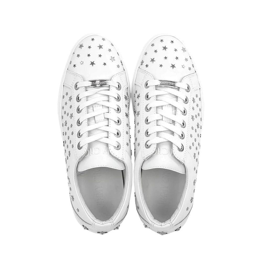 Jimmy Choo Cash Star Leather Sneakers JI-8736442581204-EU39.5/US6.5