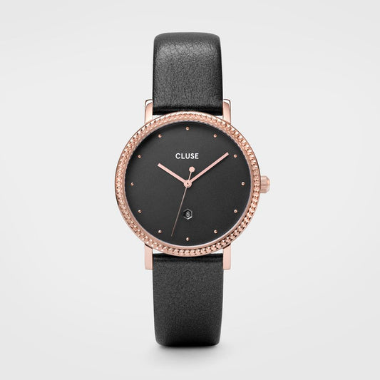 Cluse Gray Leather Dress Watch