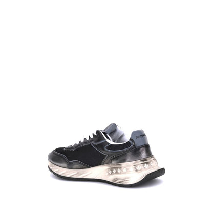 Dsquared² Black Calf Leather Bos Taurus Athletic Sneakers 1728,72470364320,Athletic - Sneakers - Shoes,Black,Dsquared²,EU40.5/US7.5,EU40/US7,EU41.5/US8.5,EU41/US8,EU44/US11,Men,New with tags,Shoes,Sneakers - Shoes