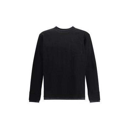 Sacai Black Cotton T-Shirt
