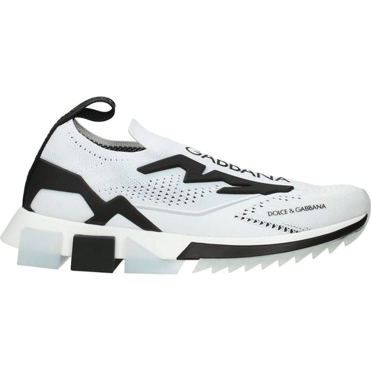 Dolce & Gabbana White Fabric Athletic Sneakers DO-8547144794377-EU35/US5