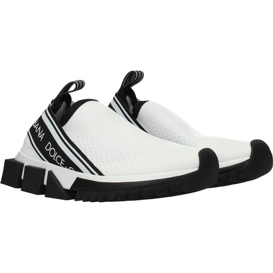 Dolce & Gabbana White Fabric Chunky Sneakers DO-8547147546889-EU35/US5