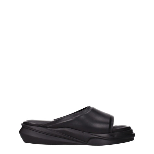 Alyx Black Leather Slippers 1728,75667636384,Alyx,Black,EU42/US9,EU44/US11,Men,New with tags,Sandals - Shoes,Shoes,Slippers - Sandals - Shoes