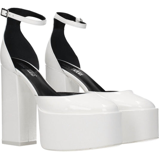 Paris Texas White Leather Platforms PA-8547224551689-EU38/US8