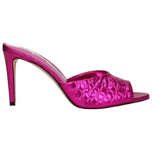 Paris Texas Pink Leather Stiletto Heels Sandals PA-8547254665481-EU37.5/US7.5