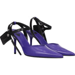 Off-White Purple Leather High Heel Pumps OF-8547284320521-EU35/US5