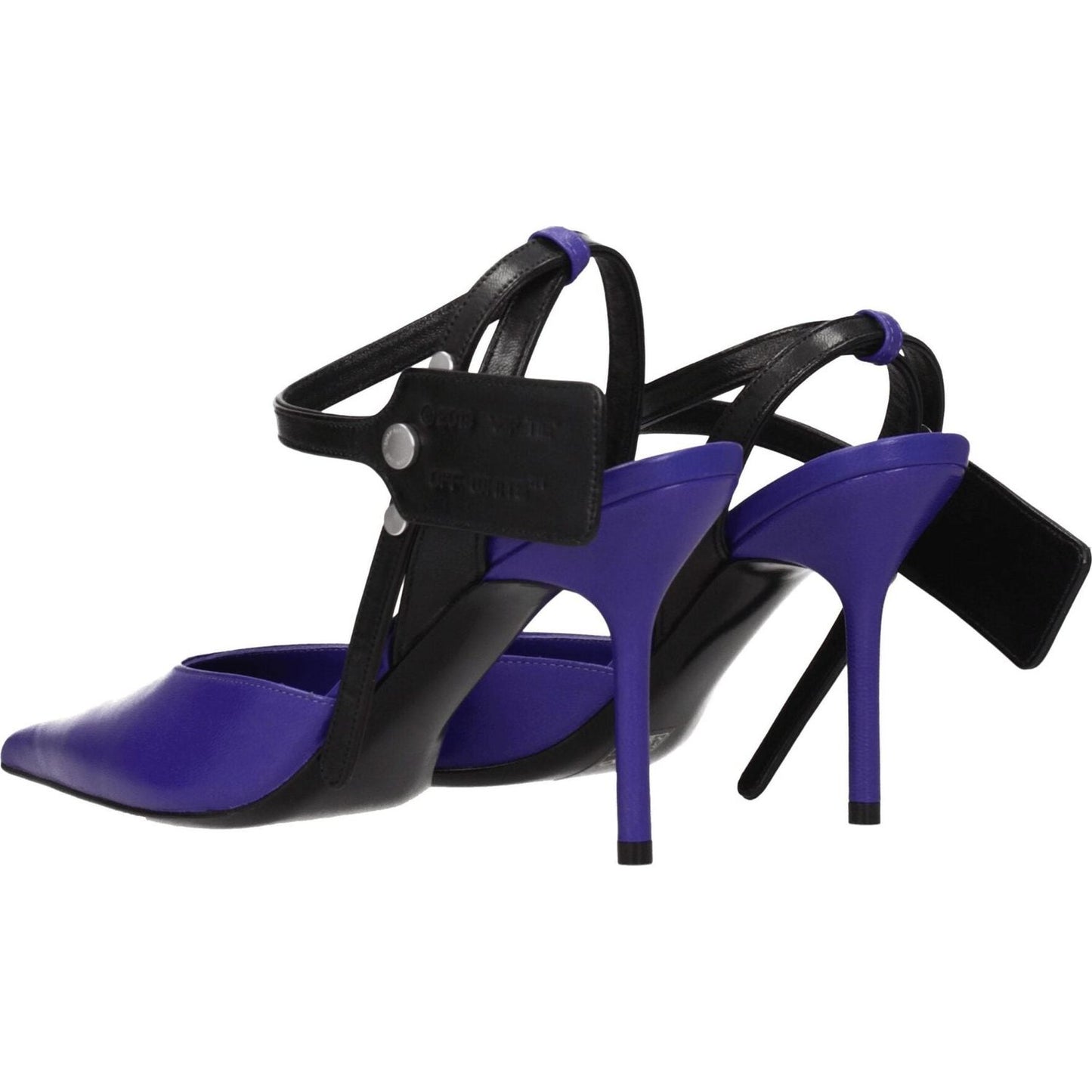 Off-White Purple Leather High Heel Pumps OF-8547284320521-EU35/US5