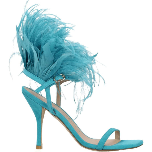 Stuart Weitzman Green Leather Stiletto Heels Sandals ST-8547288088841-EU39/US9