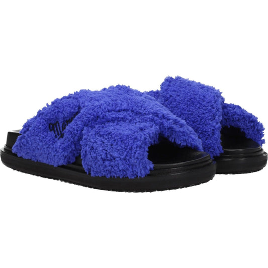 Marni Purple Fabric Slippers Sandals MA-8547346120969-EU36/US6
