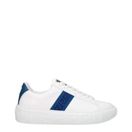 Versace White Leather Low Top Sneakers 1728,75667636384,EU40/US7,Low Tops - Sneakers - Shoes,Men,New with tags,Shoes,Sneakers - Shoes,Versace,White
