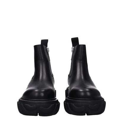 Off-White Black Leather Ankle Boots 1728,75667636384,Ankle - Boots - Shoes,Black,Boots - Shoes,EU40/US7,EU41/US8,EU42/US9,Men,New with tags,Off-White,Shoes